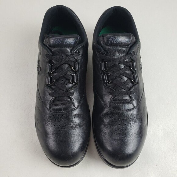 SAS Free Time Leather Walking Shoe Womens 9 N Black Comfort Orthopedic Sneaker - Picture 3 of 12